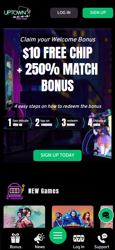 Uptown Aces Casino Mobile screenshot